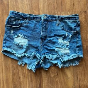 Massimo high rise shorts. Denim size 12.